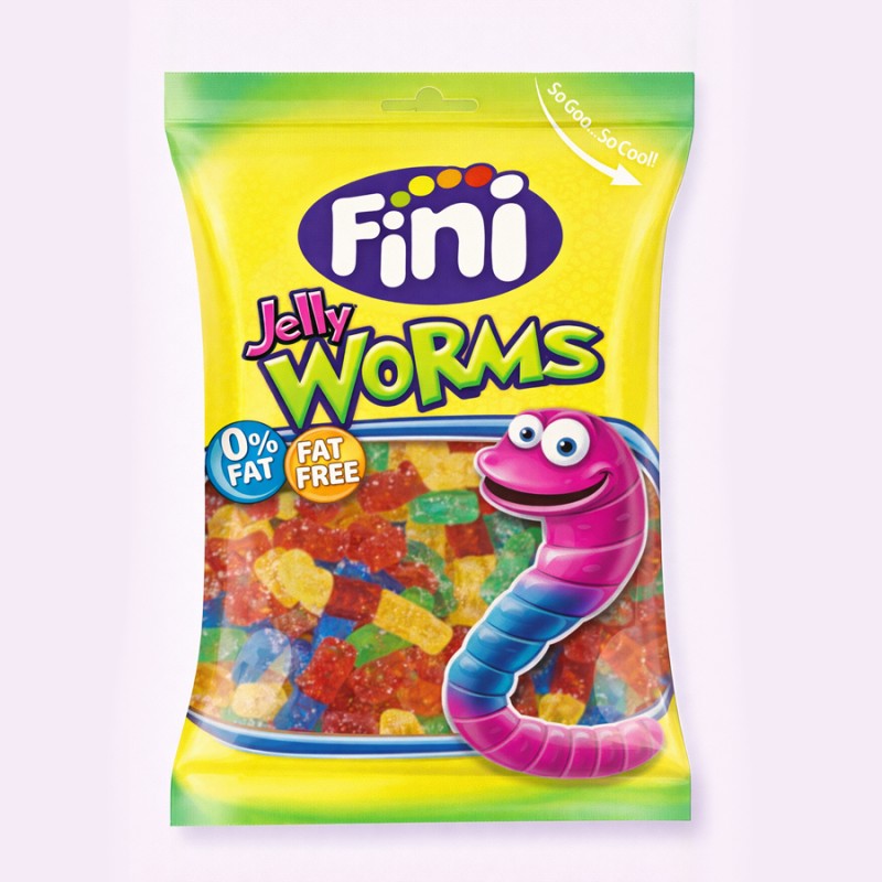 Ζελεδάκια Fini Jelly Worms 90gr. (12τμχ.)