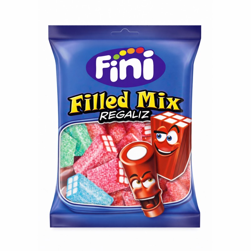 Ζελεδάκια Fini Filled Mix 90gr. (12τμχ.)