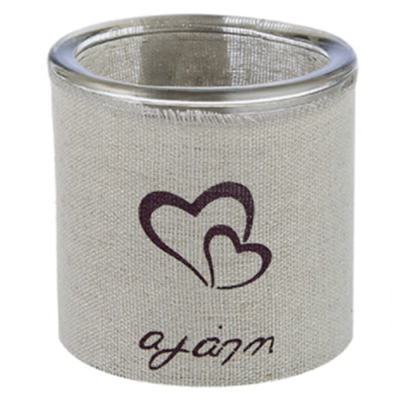 Μπομπονιέρα Γάμου Γυάλινο Διακοσμητικό Για Ρεσώ (8x8εκ.) 0152.19142M