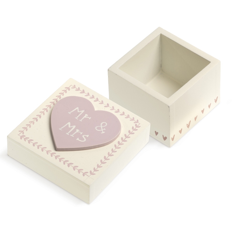 Μπομπονιέρα Γάμου Ξύλινο Κουτάκι Γ4832 