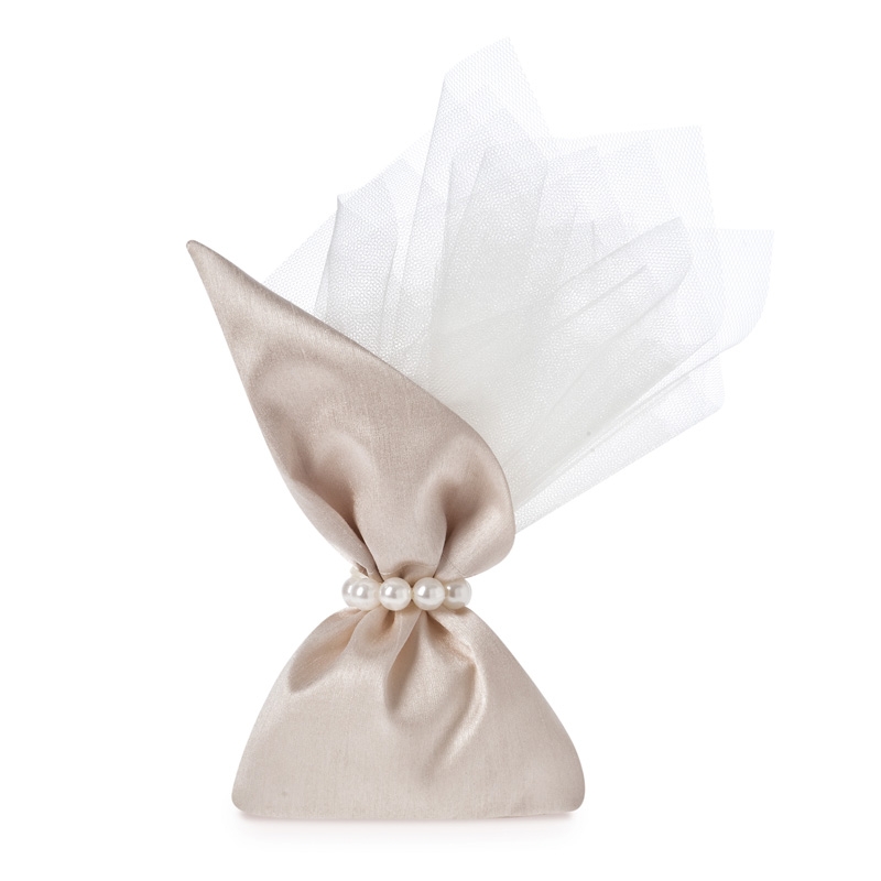 Μπομπονιέρα Γάμου Πουγκί Σαντούκ Π190-07