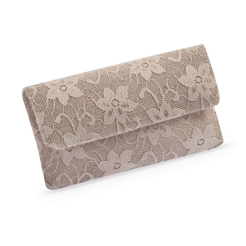 Μπομπονιέρα Γάμου Φάκελος Με Δαντέλα Φ390-07