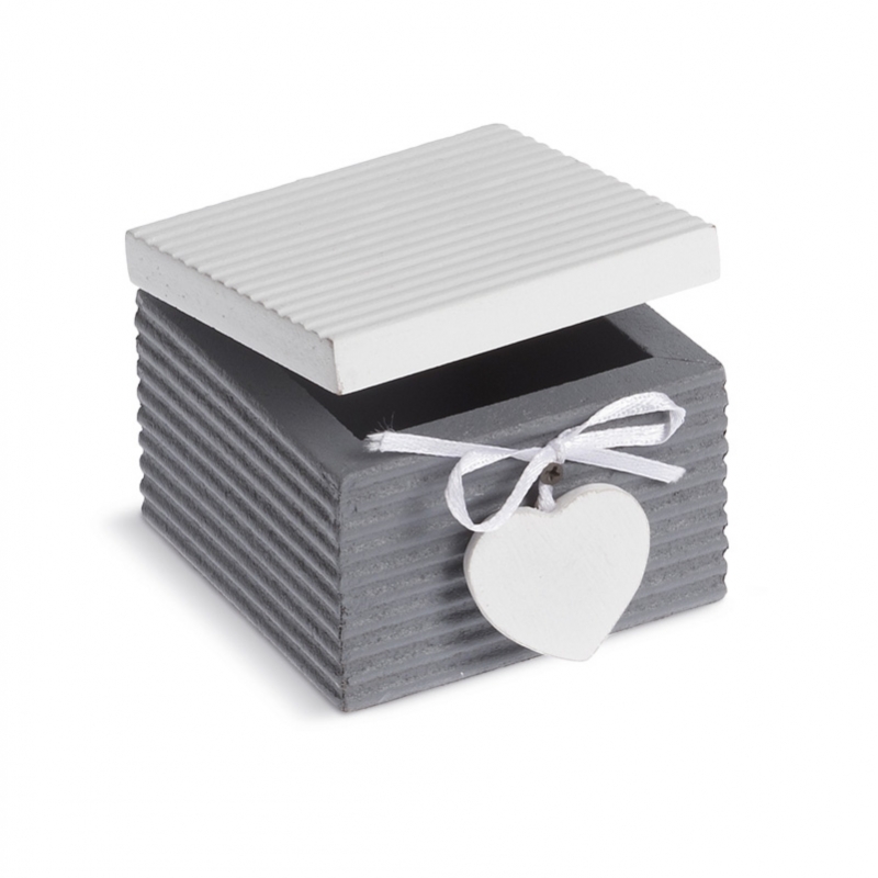 Μπομπονιέρα Γάμου Ξύλινο Τετράγωνο Κουτί  Χ2105