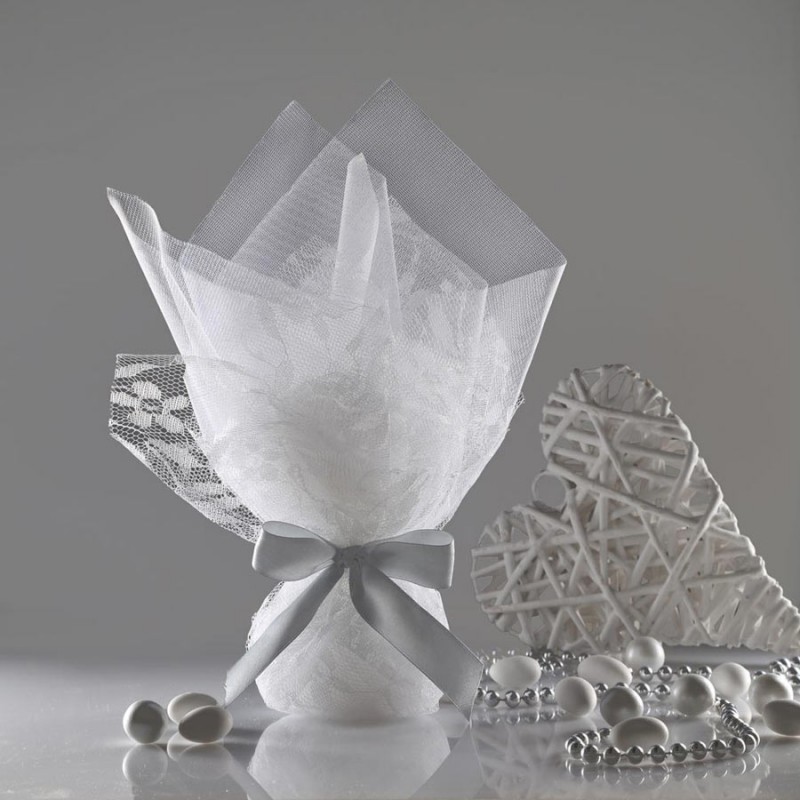 Μπομπονιέρα Γάμου Κλασική 16Τ168 Ασημί