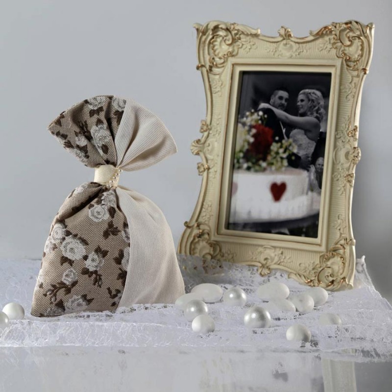 Μπομπονιέρα Γάμου Πουγκί 16Π227