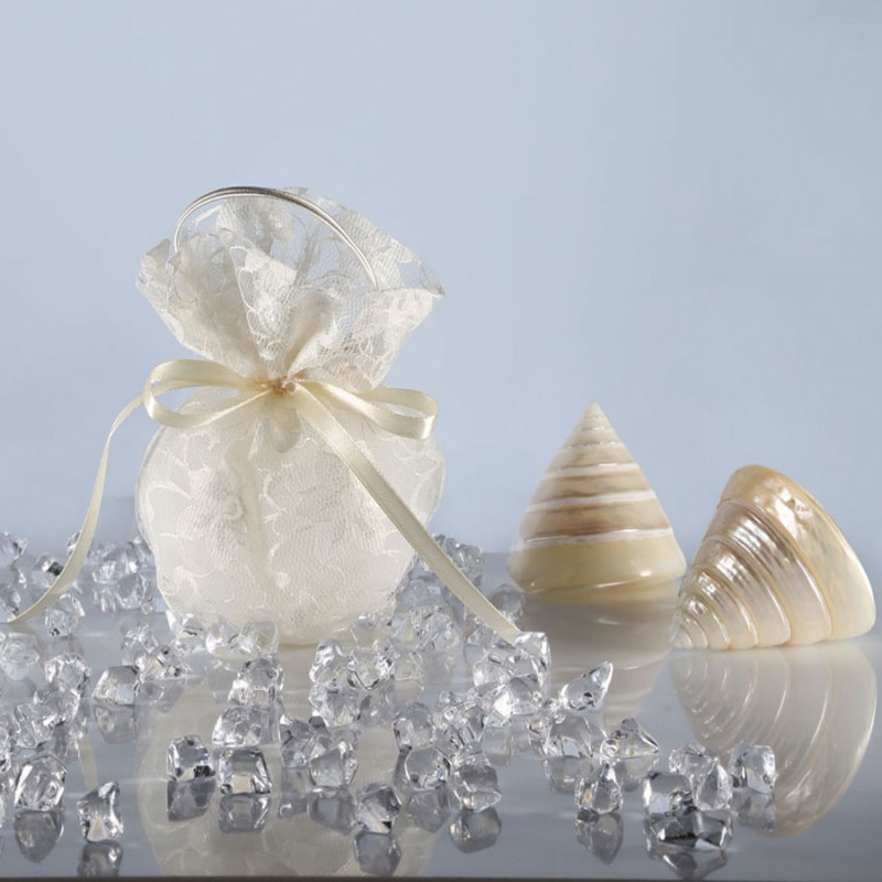 Μπομπονιέρα Γάμου Πουγκί Δαντέλας 16Τ105