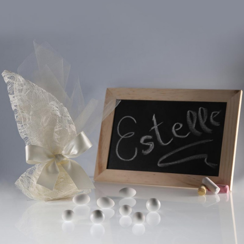 Μπομπονιέρα Γάμου Πουγκί Δαντέλας 16Τ143