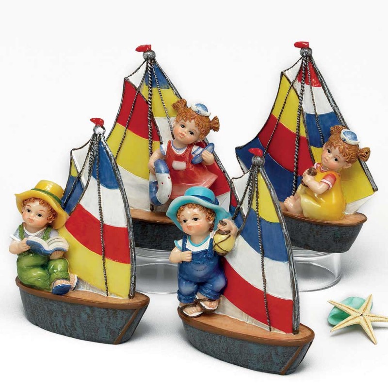 Μπομπονιέρα Βάπτισης Κεραμικά Καραβάκια Μ5017