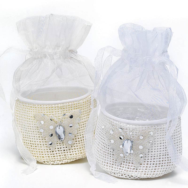 Μπομπονιέρα Βάπτισης Πουγκάκι Πεταλούδα Μ236