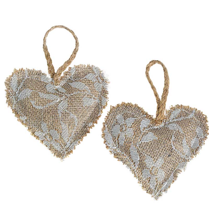 Μπομπονιέρα Βάπτισης Υφασμάτινο Μαξιλαράκι Καρδιά Μ8313