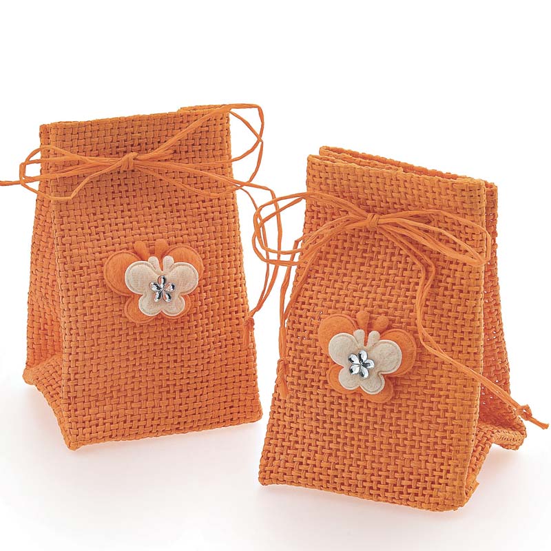 Μπομπονιέρα Βάπτισης Υφασμάτινο Τσαντάκι Μ227Β