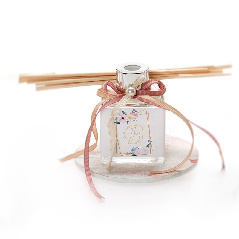 Μπομπονιέρα Βάπτισης Αρωματικό Χώρου Μονόγραμμα - ΑΡΒ329