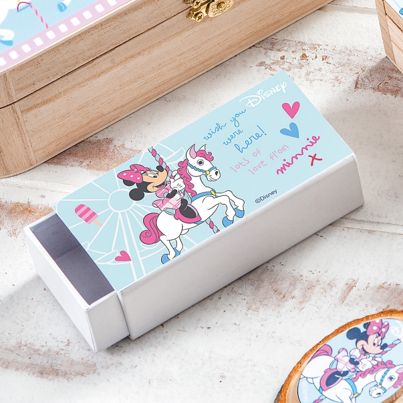 Μπομπονιέρα Βάπτισης Σπιρτόκουτο Minnie Mouse  ΝΑ1118