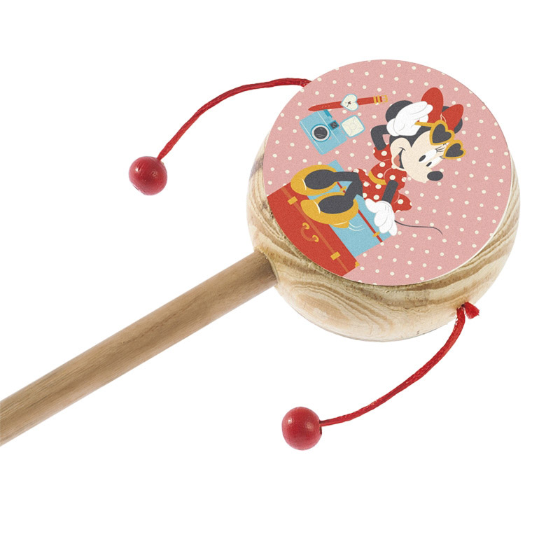 Μπομπονιέρα Βάπτισης Τυμπανάκι Minnie Mouse Ταξίδια ΝΑ143
