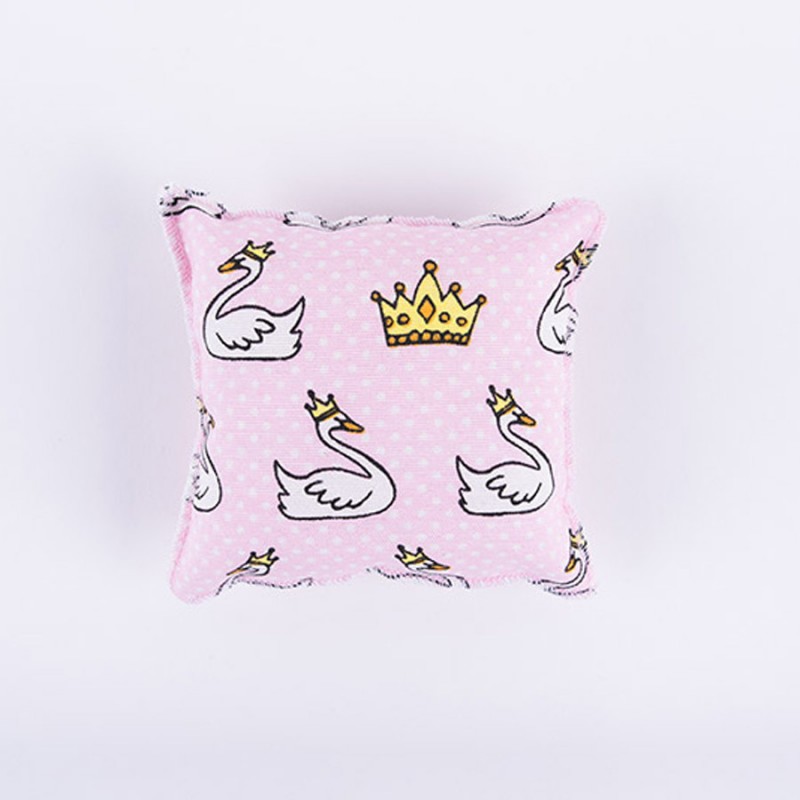 Μπομπονιέρα Βάπτισης Μαξιλαράκι Κύκνος Με Κορώνα 371588