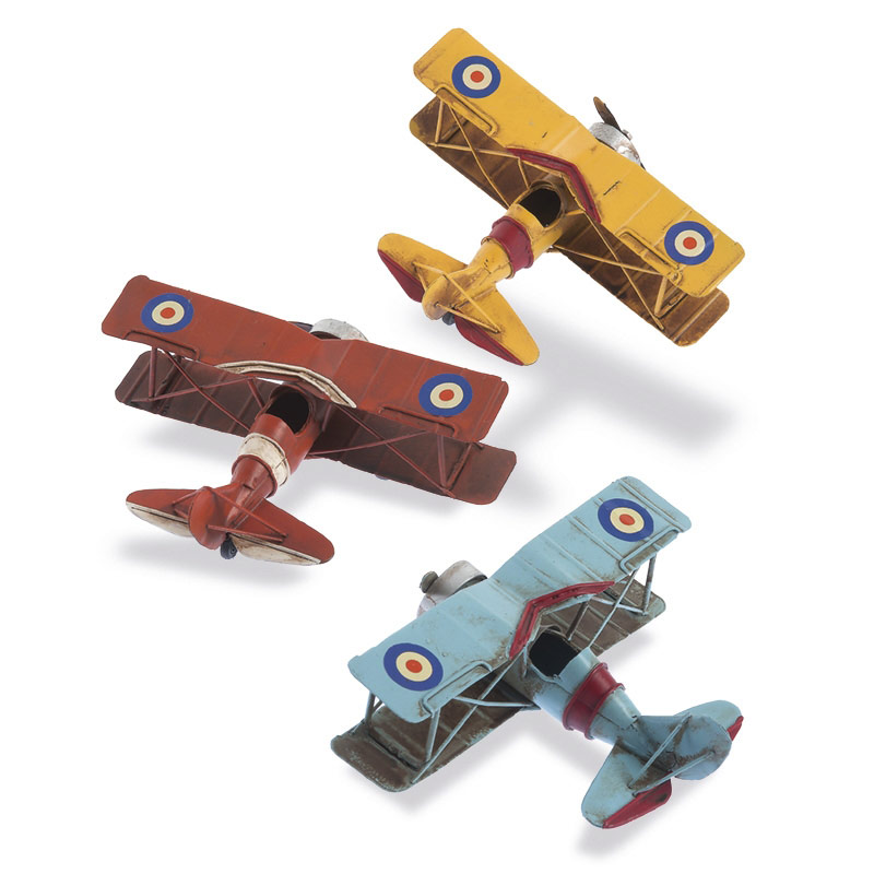 Διακοσμητικό Μεταλλικό Αεροπλανάκι Σιελ 1510Α/8025 |Sale -40%