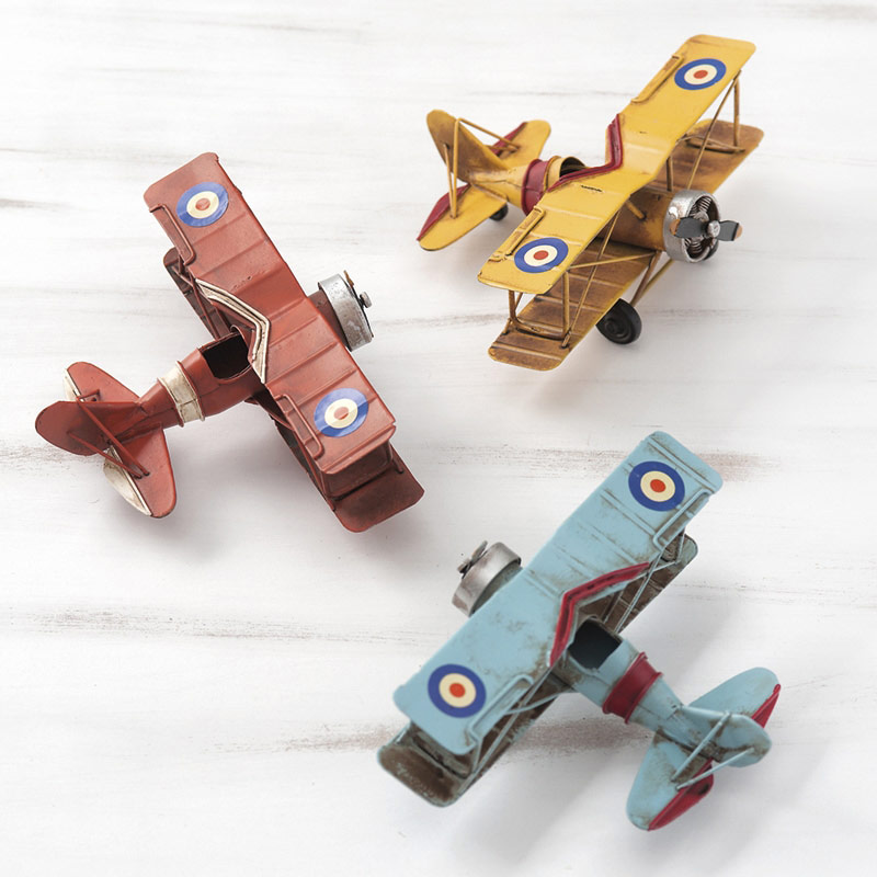 Διακοσμητικό Μεταλλικό Αεροπλανάκι Σιελ 1510Α/8025 |Sale -40%