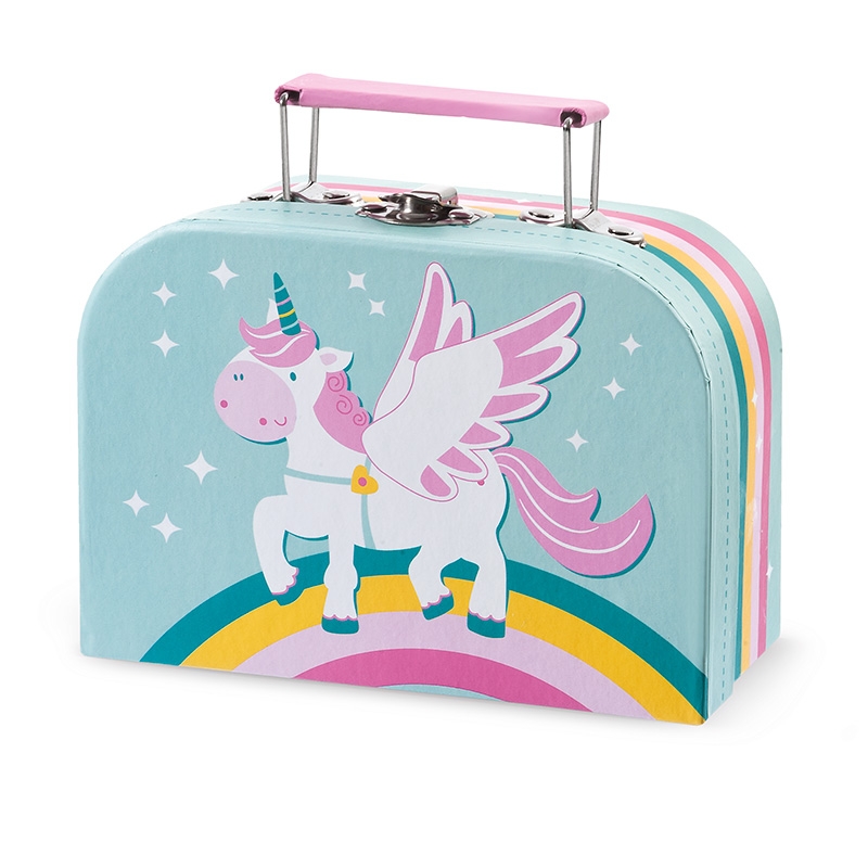 Μπομπονιέρα Βάπτισης Χάρτινο Βαλιτσάκι Μονόκερος 81616 (60τμχ)