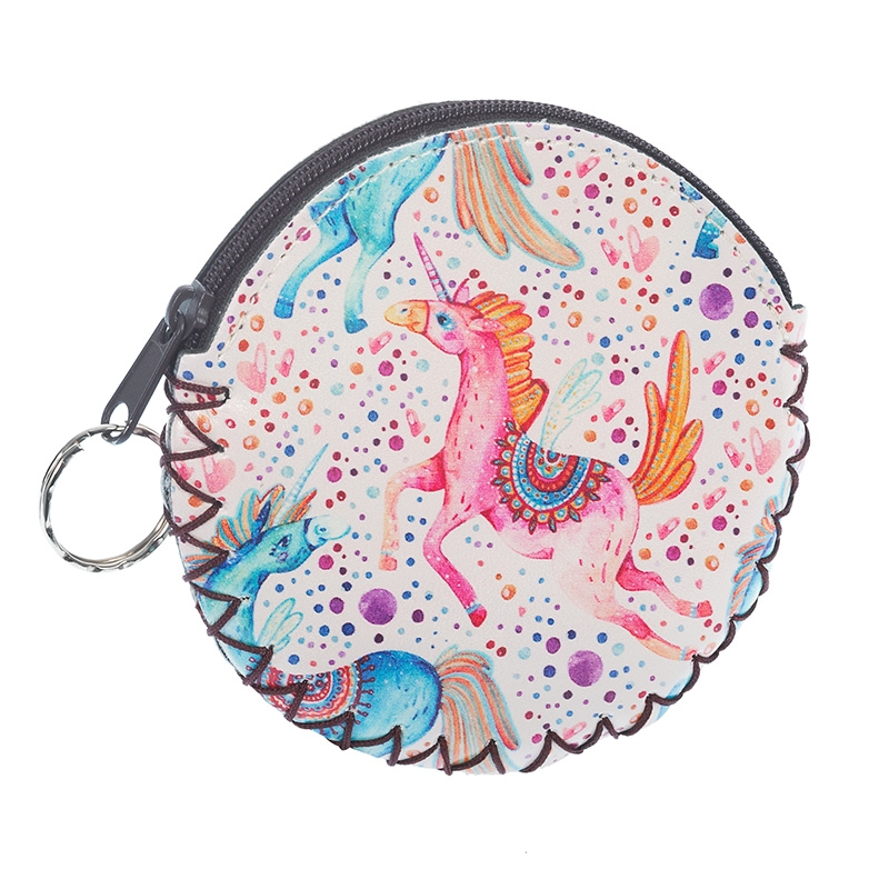 Μπομπονιέρα Βάπτισης  PVC Πορτοφολάκι-Μπρελόκ Μονόκερος  Γ8012