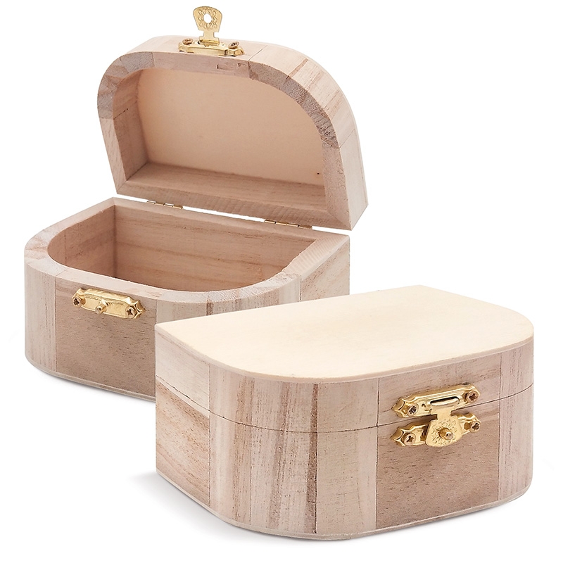 Μπομπονιέρα Βάπτισης Ξύλινο Βαλιτσάκι  ΛΥ0162 (7τμχ)