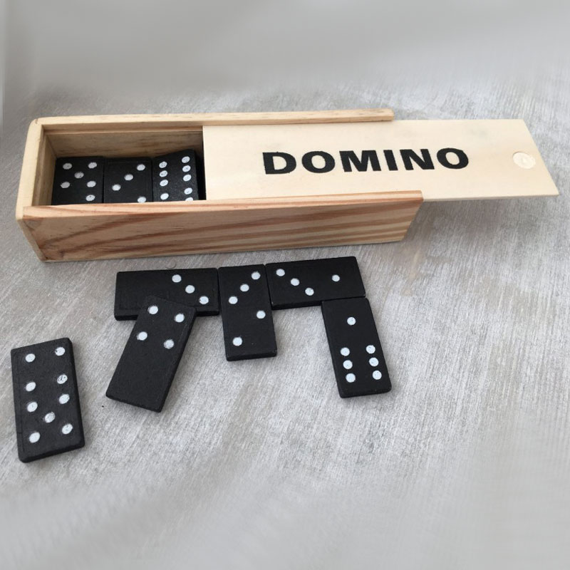 Μπομπονιέρα Βάπτισης Ξύλινο Domino Β19