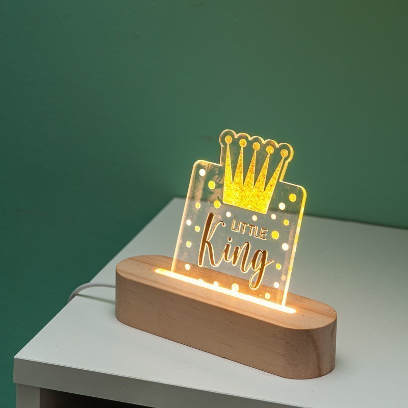 Μπομπονιέρα Βάπτισης Διακοσμητικό Με Led Πρίγκιπας 023-244-01