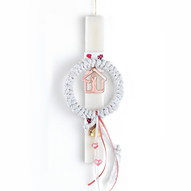 Πασχαλινή Λαμπάδα - Σπιτάκι Με Ζευγάρι ΕΛ829