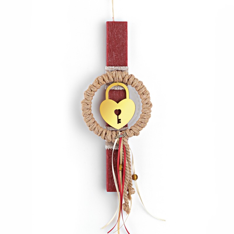 Πασχαλινή Λαμπάδα -  Καρδιά - Κλειδί ΕΛ833