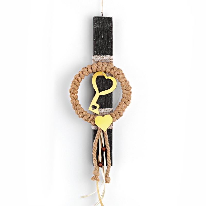 Πασχαλινή Λαμπάδα -  Καρδιά - Κλειδί ΕΛ834