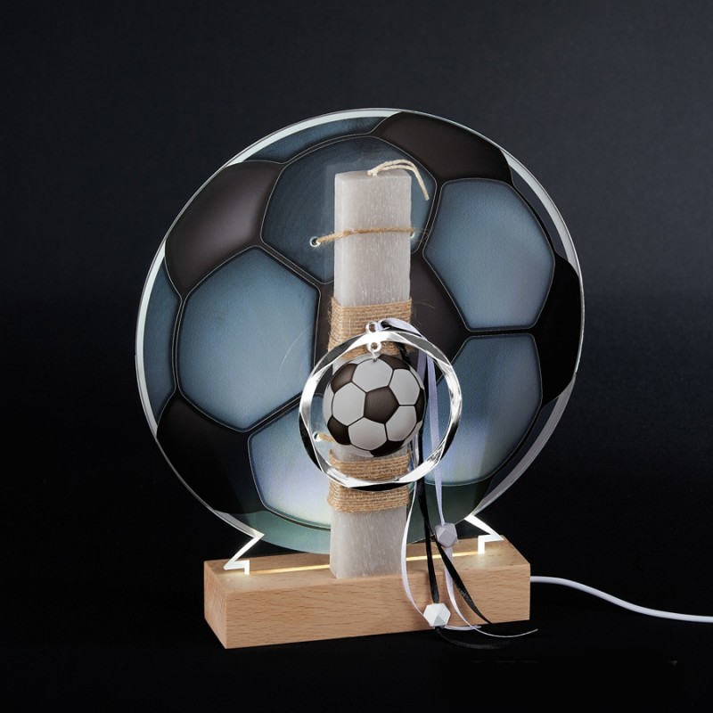 Πασχαλινή Λαμπάδα Με Φωτιζόμενη Βάση LED - ΠΑΟΚ ΕΛ757