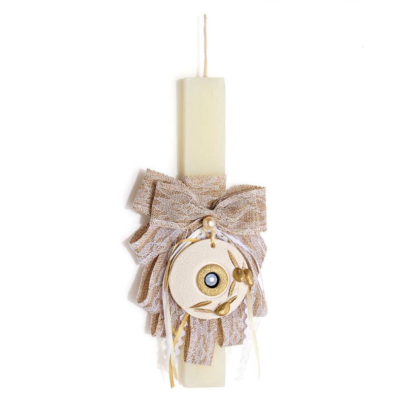 Πασχαλινή Λαμπάδα - Ματάκι - Λουλούδια ΕΛ1121