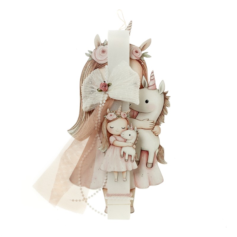 Πασχαλινή Λαμπάδα - Πριγκίπισσα Με Μονόκερο ΠΛ-26107