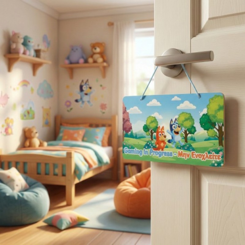 Πασχαλινή Λαμπάδα Με Πινακίδα Πόρτας - Bluey ΠΛ-2618