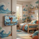 Πασχαλινή Λαμπάδα Με Πινακίδα Πόρτας - Βαιάνα ΠΛ-2627