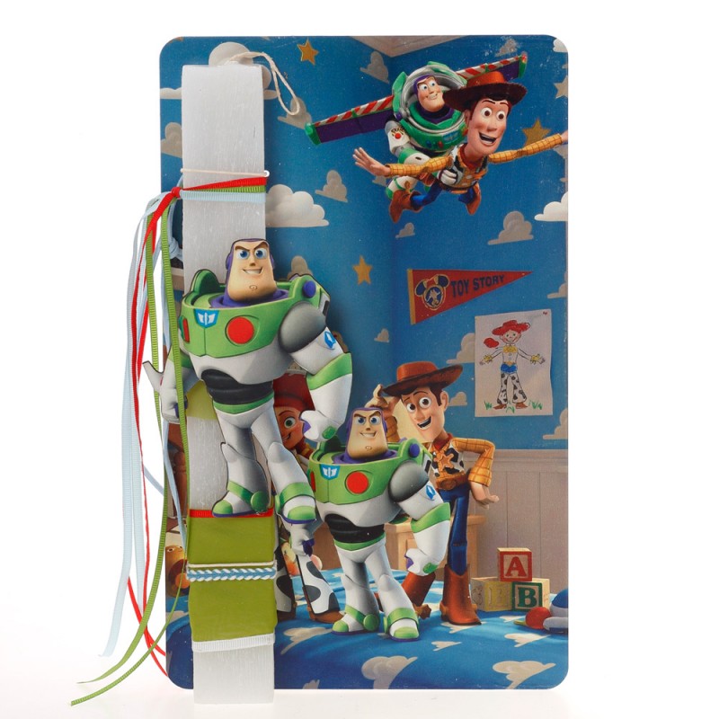 Πασχαλινή Λαμπάδα Με Πινακίδα Πόρτας - Toy Story ΠΛ-2632