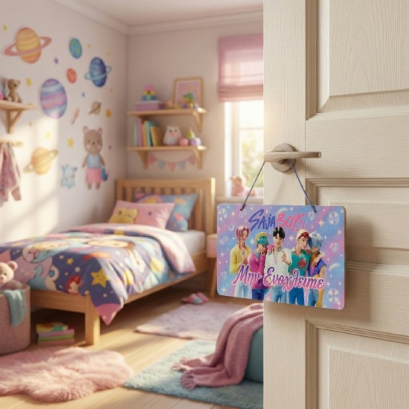 Πασχαλινή Λαμπάδα Με Πινακίδα Πόρτας - Saja Boys ΠΛ-2634