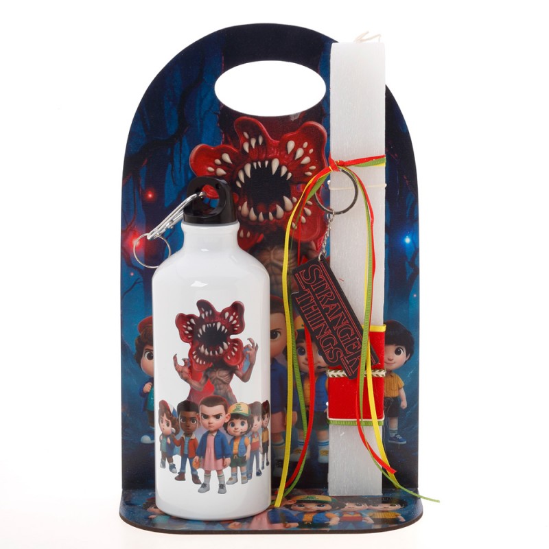 Πασχαλινή Λαμπάδα Με Παγούρι - Stranger Things ΠΛ-2686