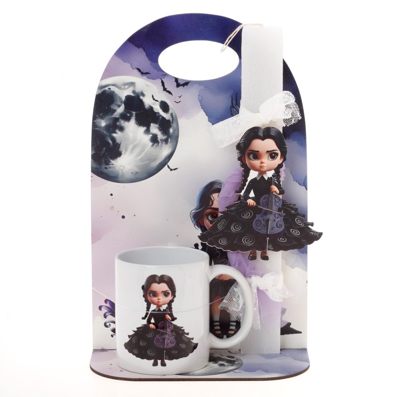 Πασχαλινή Λαμπάδα Με Κούπα - Wednesday ΠΛΚ-2615