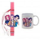 Πασχαλινή Λαμπάδα Με Κούπα - K-Pop Huntrix ΠΛΣ-2607Κ