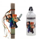 Πασχαλινή Λαμπάδα Με Παγούρι - Minecraft ΠΛΣ-2609Π