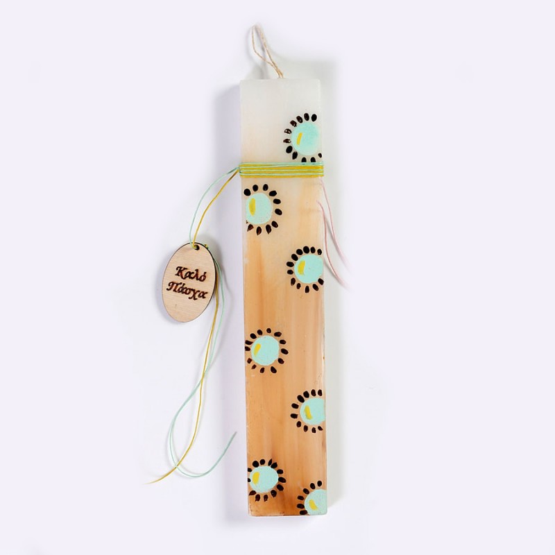 Πασχαλινή Λαμπάδα - Λουλούδια  ΠΛ285