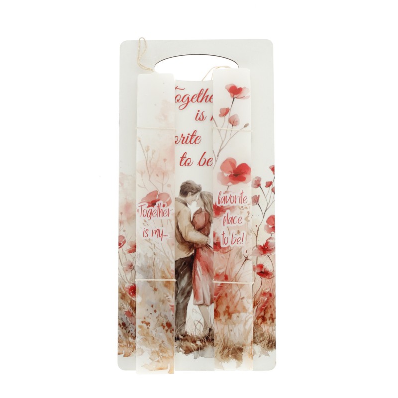 Πασχαλινή Λαμπάδα - Eρωτευμένο Zευγάρι ΠΛ25123