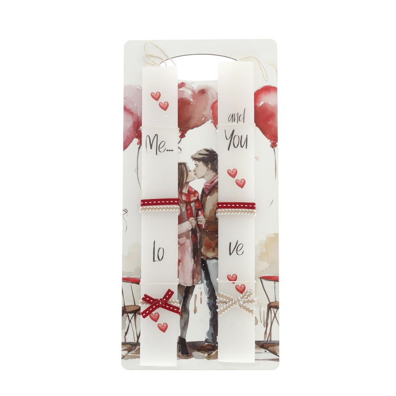 Πασχαλινή Λαμπάδα - Eρωτευμένο Zευγάρι ΠΛ25140