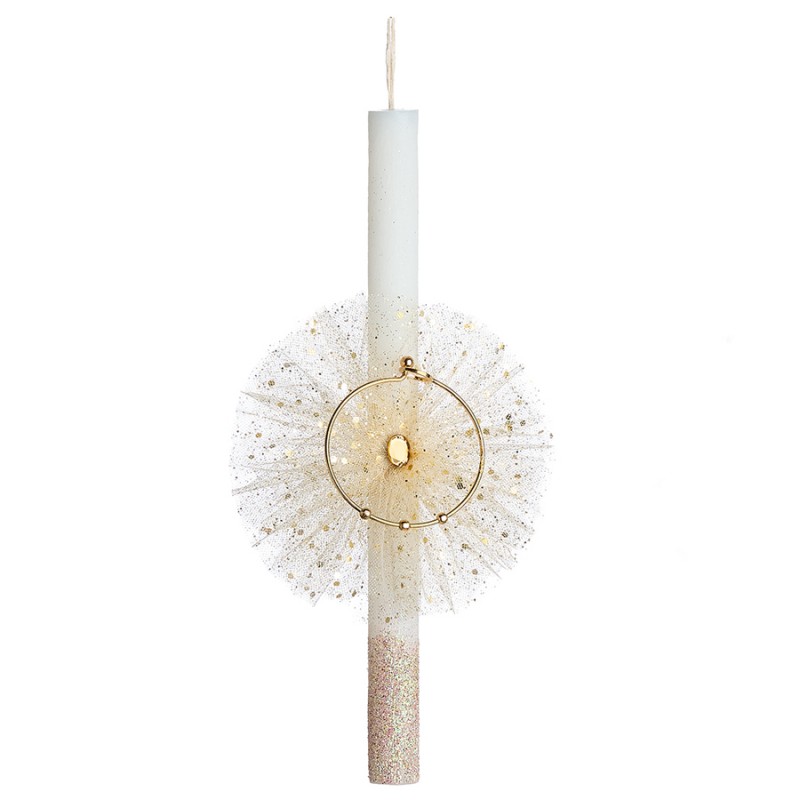 Πασχαλινή Λαμπάδα - Γκλίτερ Χρυσό (2x28,5εκ.) 0335.25172Β