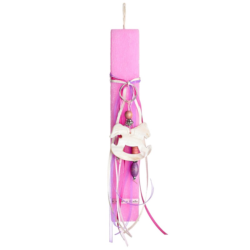 Πασχαλινή Λαμπάδα - Αλογάκι (3,8x1,8x26εκ.) 0335.25182 Ροζ