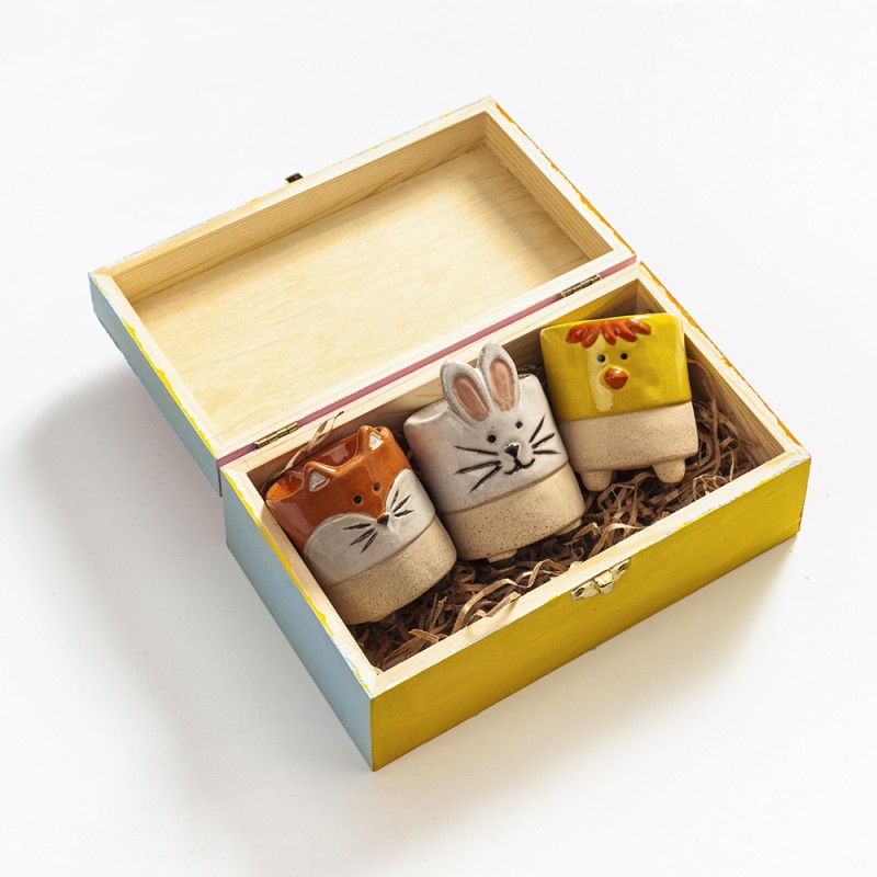 Πασχαλινό Σετ Δώρου Με Αυγοθήκες 16161