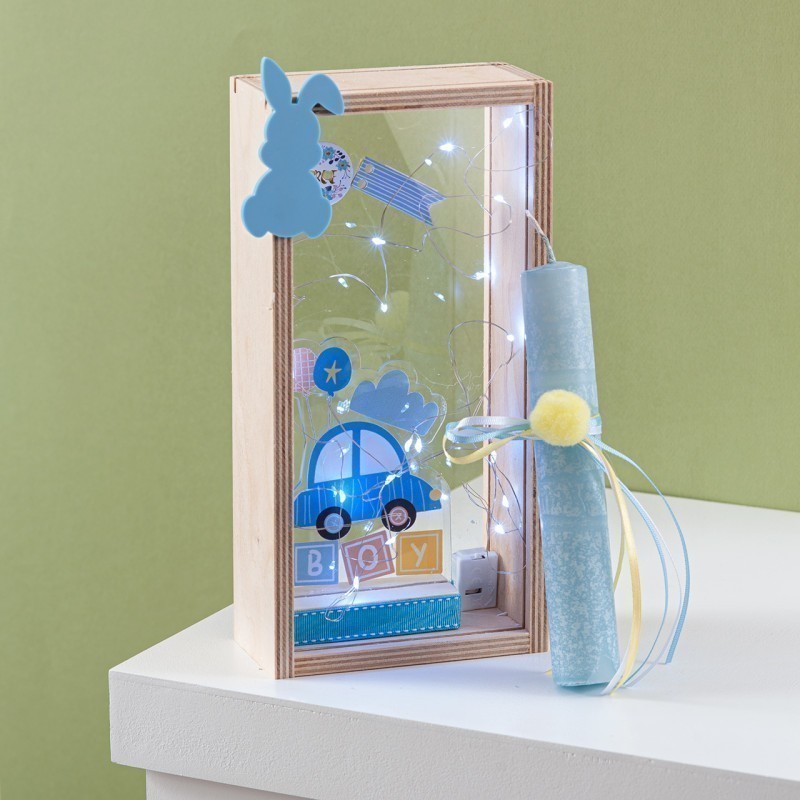  Πασχαλινή Λαμπάδα Με Led - Αυτοκίνητο (26x13x6,2εκ.) 02290