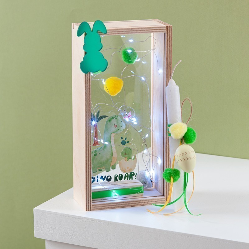  Πασχαλινή Λαμπάδα Με Led - Δεινοσαυράκι (26x13x6,2εκ.) 02291