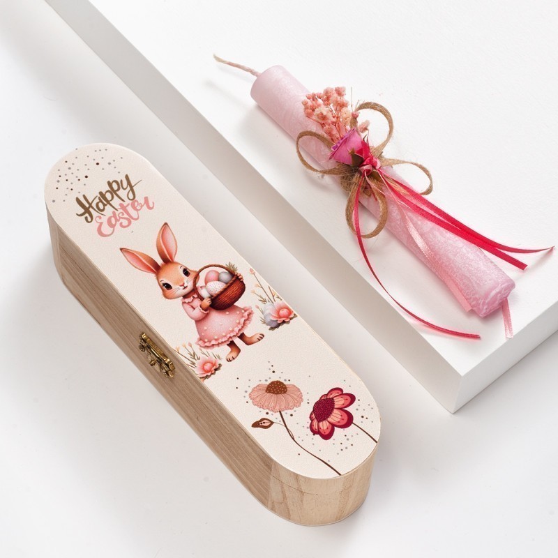 Πασχαλινή Λαμπάδα Κασετίνα - Λαγουδάκι (23x6x6εκ.) 02295