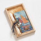 Πασχαλινή Λαμπάδα Καδράκι - Καραβάκι (24x14εκ.) 02302